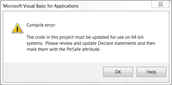 VBA7 DLL error