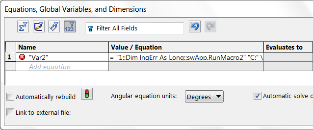 VBA in SolidWorks equation